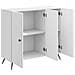 Credenza Bianco Lucido 89 x 34,5 x 80 cm Legno ingegnerizzato - Foto miniatura 3
