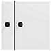 Credenza Bianco Lucido 89 x 34,5 x 80 cm Legno ingegnerizzato - Foto miniatura 8