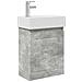 Mobile bagno con rubinetto Grigio Cemento 45,5 x 22,5 x 84 cm - Foto miniatura 1