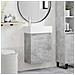 Mobile bagno con rubinetto Grigio Cemento 45,5 x 22,5 x 84 cm - Foto miniatura 2