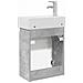 Mobile bagno con rubinetto Grigio Cemento 45,5 x 22,5 x 84 cm - Foto miniatura 7