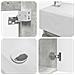 Mobile bagno con rubinetto Grigio Cemento 45,5 x 22,5 x 84 cm - Foto miniatura 8