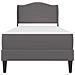 Struttura del letto con testiera Grigio 100 x 200 cm Similpelle - Foto miniatura 6