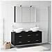 Set di mobili per il bagno 4 pcs Rovere Nero - Foto miniatura 2