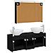 Set di mobili per il bagno 4 pcs Rovere Nero - Foto miniatura 8