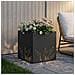 Vaso da giardino Nero 50 x 50 x 49 cm Acciaio laminato a freddo - Foto miniatura 3