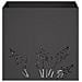 Vaso da giardino Nero 50 x 50 x 49 cm Acciaio laminato a freddo - Foto miniatura 4
