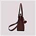borsa tote con charm e cuore PRUGNA - Foto miniatura 2