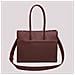 borsa tote con charm e cuore PRUGNA - Foto miniatura 3