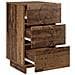 Comodino 2 pz Legno antico 33,5 x 34,5 x 60 cm Legno composito - Foto miniatura 3