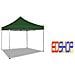 Gazebo Richiudibile 3x3mt Pieghevole Automatico Fisarmonica Mercato Verde - Foto miniatura 1
