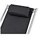 Sedie a Sdraio Reclinabili Set 2 pz Nero in Acciaio 69x61x94 cm - Foto miniatura 5