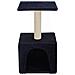 Albero Per Gatti Con Tiragraffi In Sisal 55 Cm Blu Scuro - Foto miniatura 2