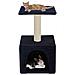 Albero Per Gatti Con Tiragraffi In Sisal 55 Cm Blu Scuro - Foto miniatura 1