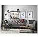 Set Divano E Poltrona 4 Posti In Tessuto Grigio Chesterfield - Foto miniatura 15