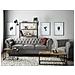 Set Divano E Poltrona 4 Posti In Tessuto Grigio Chesterfield - Foto miniatura 2