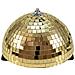 Half Mirror Ball 20cm Gold Motorized - Foto miniatura 1