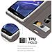 Custodia Compatibile Con Sony Xperia Z1 Compact In Grigio Chiaro Marrone - Coperchio Protettiva Con Chiusura Magnetica, Funzione Stand E Tasca Per Le Carte - Foto miniatura 2