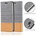 Custodia Compatibile Con Sony Xperia Z1 Compact In Grigio Chiaro Marrone - Coperchio Protettiva Con Chiusura Magnetica, Funzione Stand E Tasca Per Le Carte - Foto miniatura 5