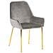 Set Di 2 Sedie Da Pranzo In Velluto Grigio Loverna - Foto miniatura 6