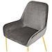 Set Di 2 Sedie Da Pranzo In Velluto Grigio Loverna - Foto miniatura 9