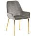 Set Di 2 Sedie Da Pranzo In Velluto Grigio Loverna - Foto miniatura 3