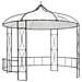 Gazebo 300x290 Cm Bianco Rotondo - Foto miniatura 1