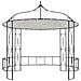 Gazebo 300x290 Cm Bianco Rotondo - Foto miniatura 2