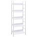Scaffale Libri 5 Ripiani Bianco 60x27,6x158,5 Legno Multistrato - Foto miniatura 1