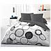Parure De Couette Microfibre Audace - 1 Housse De Couette 220 X 240 Cm + 2 Taies D'oreiller 63 X 63 Cm - Gris Clair - Foto miniatura 1