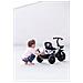 Triciclo Per Bambini Con Maniglia Di Comando Per Genitori, Cinture Di Sicurezza, Sella Comoda, Ruote Larghe, Tobi Vector Per Ragazzi E Ragazze, Prima Bicicletta, Colore: Grigio - Foto miniatura 4
