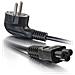80606, CEE7/7 Schuko, C5 coupler, Maschio / maschio, 250V, 3A, 140g - Foto miniatura 3