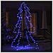 Albero di Natale a Cono 200 LED per Interni Esterni 98x150 cm - Foto miniatura 3