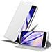 Custodia Compatibile Con Htc U Play In Classy Argento - Coperchio Protettiva Con Chiusura Magnetica, Funzione Stand E Tasca Per Le Carte - Foto miniatura 1