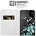 Custodia Compatibile Con Htc U Play In Classy Argento - Coperchio Protettiva Con Chiusura Magnetica, Funzione Stand E Tasca Per Le Carte - Foto miniatura 4