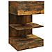 Comodino Rovere Fumo 40x35x65 Cm In Legno Multistrato - Foto miniatura 1