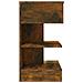Comodino Rovere Fumo 40x35x65 Cm In Legno Multistrato - Foto miniatura 3