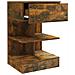 Comodino Rovere Fumo 40x35x65 Cm In Legno Multistrato - Foto miniatura 4