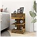 Comodino Rovere Fumo 40x35x65 Cm In Legno Multistrato - Foto miniatura 6