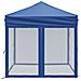 Tenda Per Feste Pieghevole Con Pareti Laterali Blu 2x2 M - Foto miniatura 3