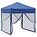 Tenda Per Feste Pieghevole Con Pareti Laterali Blu 2x2 M - Foto miniatura 8