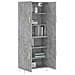 Credenza Grigio Cemento 69,5x34x180 Cm In Legno Multistrato - Foto miniatura 3