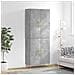 Credenza Grigio Cemento 69,5x34x180 Cm In Legno Multistrato - Foto miniatura 1