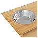 Ciotole Per Cani Rialzate 35,5x18x10,5 Cm In Bambù - Foto miniatura 5