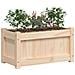 Fioriere Da Giardino 2 Pz In Legno Massello Di Pino - Foto miniatura 3