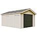 Garage Qualité Premium 17 M² - L378xl530 Cm- Garage Pour Auto, Moto, Vélos, Machines De Jardinage - Construction En Panneaux Lp Smartside - Abri De Jardin M991b - Foto miniatura 2