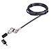 Cavo di Sicurezza Universale 3 in 1 per laptop da 2m, cavo antifurto resistente al taglio con chiave master, compatibile con Noble Wedge&reg; /Nano /K-Slot - Foto miniatura 1