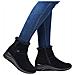 Black Casual Closed Ladies Mid Height Boots Stivaletti Pelle Scamosciata /nabuk Scarpe Donna Nero Eu 37, D0t76-00 - Foto miniatura 2