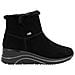 Black Casual Closed Ladies Mid Height Boots Stivaletti Pelle Scamosciata /nabuk Scarpe Donna Nero Eu 37, D0t76-00 - Foto miniatura 3