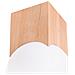 Lampada Da Soffitto Solis In Legno Naturale Sl. 1407 - Minimalista Lampada Da Soffitto Legno Naturale /bianco 19x12x12 Cm - Foto miniatura 1